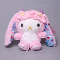sanrio sakura pink plush kitty kuromi my melody cinnamoroll cute soft stuffed appease children plush toy birthday gift for kids