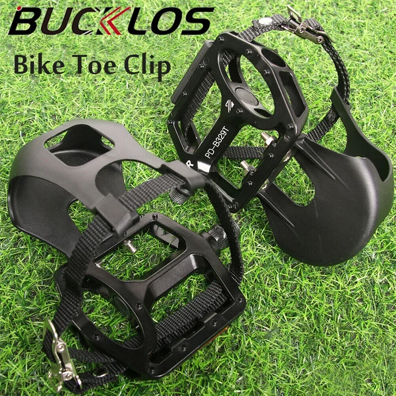 Педали BUCKLOS велосипедные с клипсой для шоссейного велосипеда Нескользящие