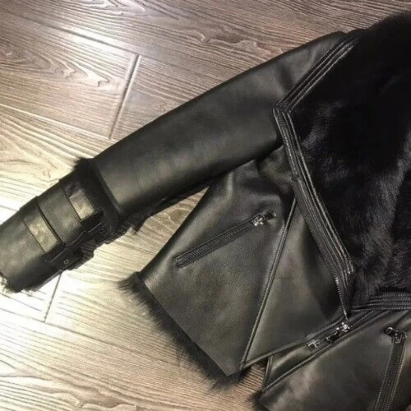 Shearling Jacket Women Real Lambskin Jacket Women Warm Sheep Leather Coat Genuine Leather