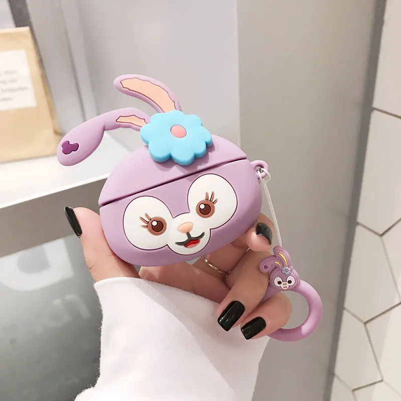 3D мультяшный кавайный чехол для наушников Apple AirPods 1 2 3 Pro милые силиконовые