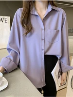 aossviao 2022 summer blouse shirt for women fashion long sleeve casual office lady white shirts tops japan korean style