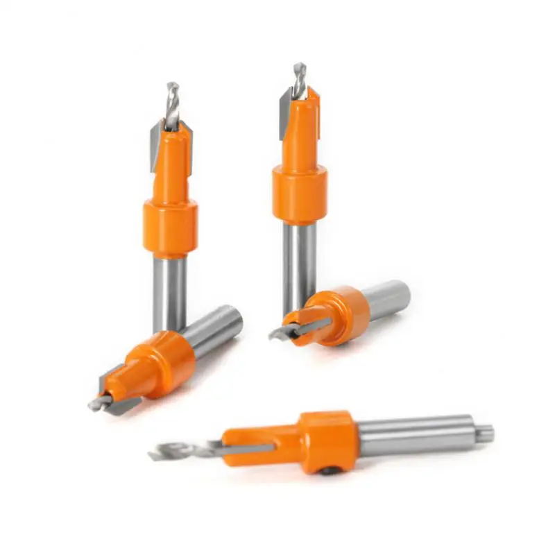 

8mm Shank HSS Woodworking Countersink Router Bit Set Screw Extractor Remon Demolition For Wood Milling Cutter Drill Bit Tools