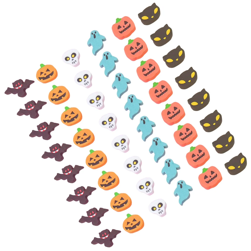 

100 Pcs Stationery Delicate Erasers Mini Bulk Drawing Accessory Pumpkin Prizes Lovely Shape Decorative Tpr For Portable
