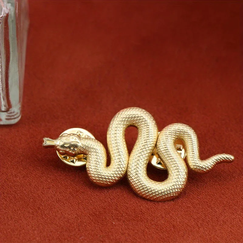Модная золотая змея - булавка с мотивом для ювелирных изделий: идеально подходит