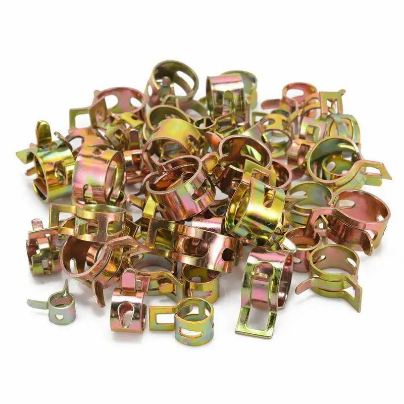 

Vacuum Spring Clips Fastener Fuel Hose Kit Automotive Clamp 80 pcs NEW