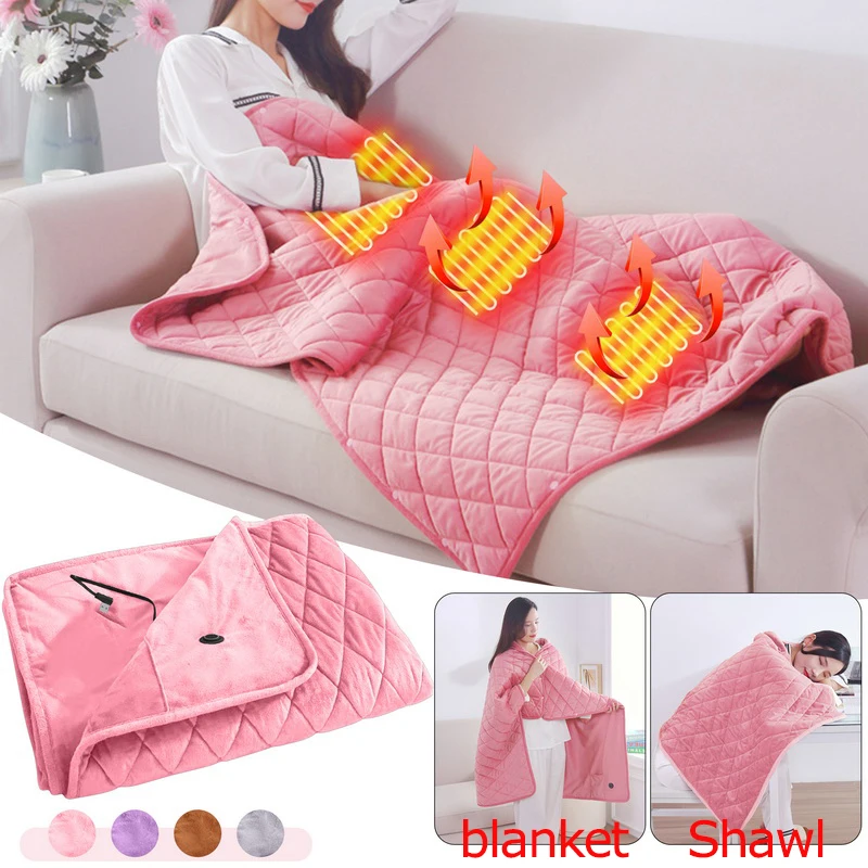 Large Electric Blanket Powered By Power Bank Winter Bed Warmer USB Heated Blanket Body 5V Heater Quilt Warmer Machine Shawl Warm