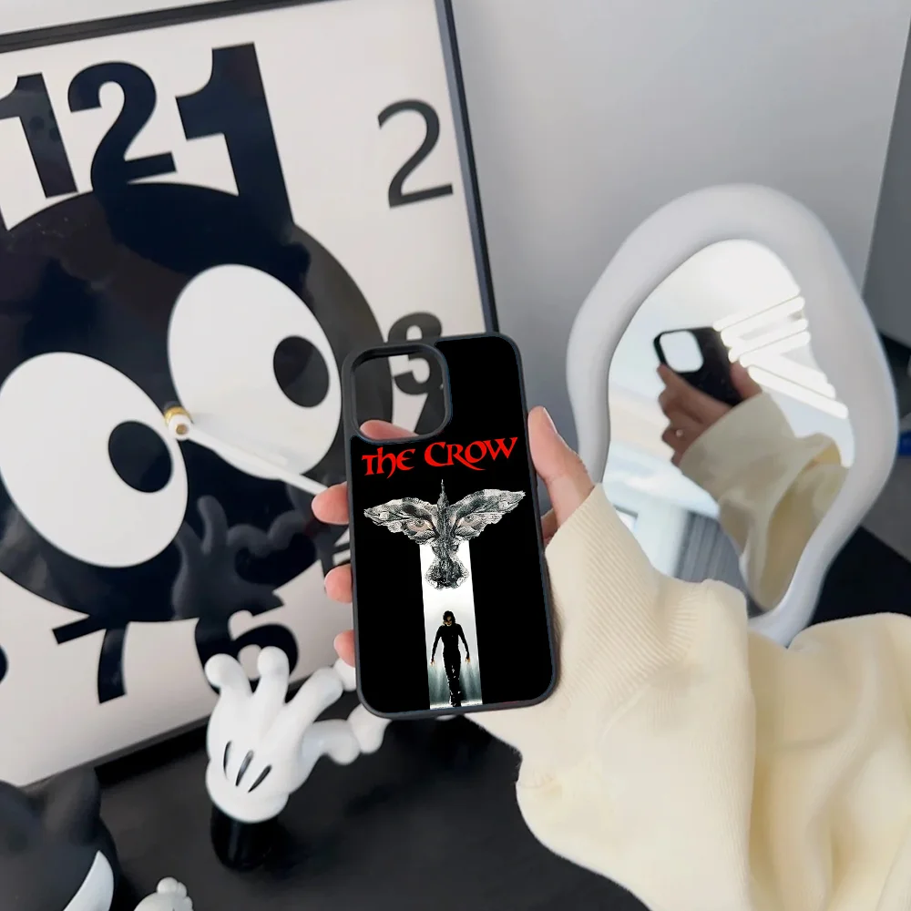 Чехол C- CROW для телефона IPhone 11 12 13 14 15 16 Plus Pro Max зеркальный акриловый чехол из