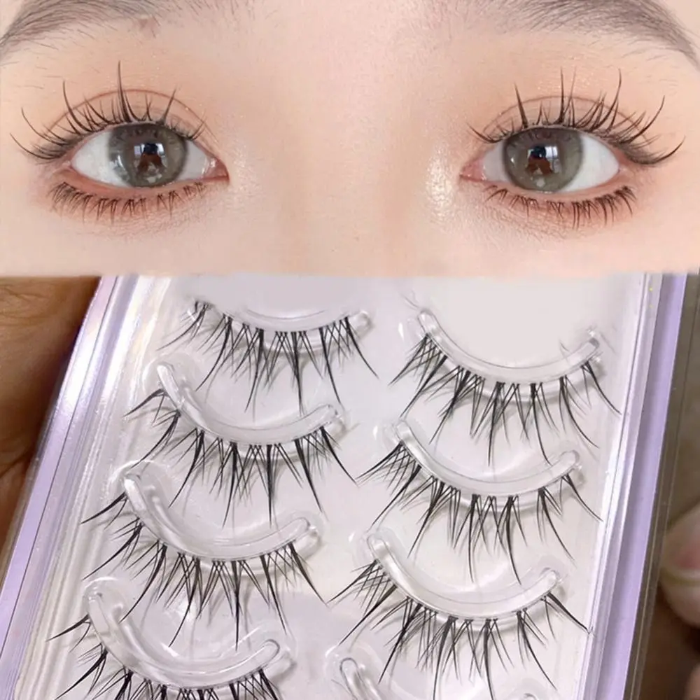 

New Sun Flower Fairy False Eyelashes Curling 3D Eye Makeup Air Japanese Lashes Extension Makeup Tool
