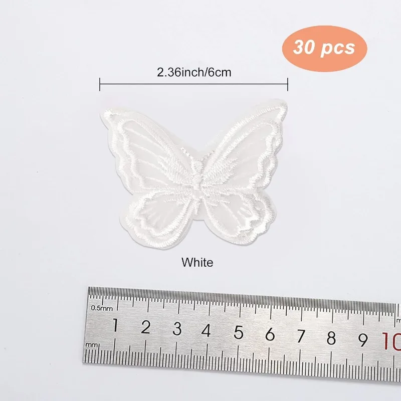 30 шт. двухслойная кружевная тесьма из органзы