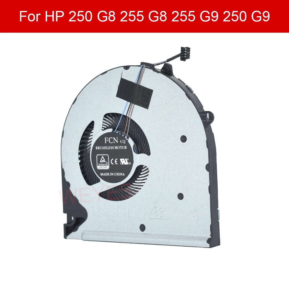 Новинка для HP 250 G8 255 G8 255 G9 250 G9 15-DU 15S-DU0002TX 15-DW 15S-DY TPN-C139, охлаждающий вентилятор для процессора ноутбука, 5 в постоянного тока, 4 контакта