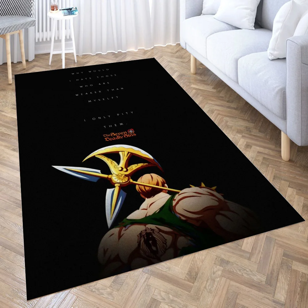 

seven deadly sins New Pattern Floor Mat Door Mat Big Baby Crawl Carpet Non-slip Sheet Bedroom Living Room Home Decora