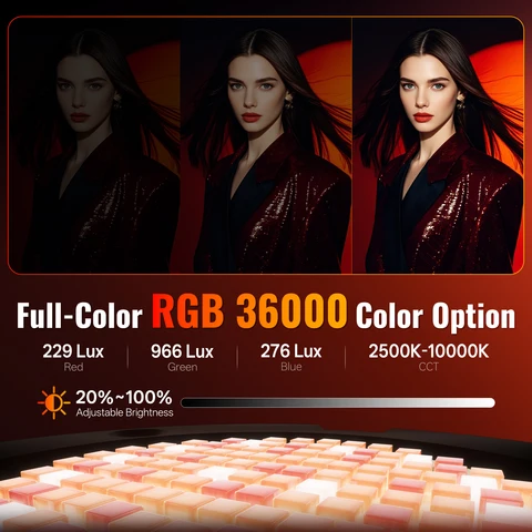 ZHIYUN Molus X100 RGB COB Свет для фотосъемки