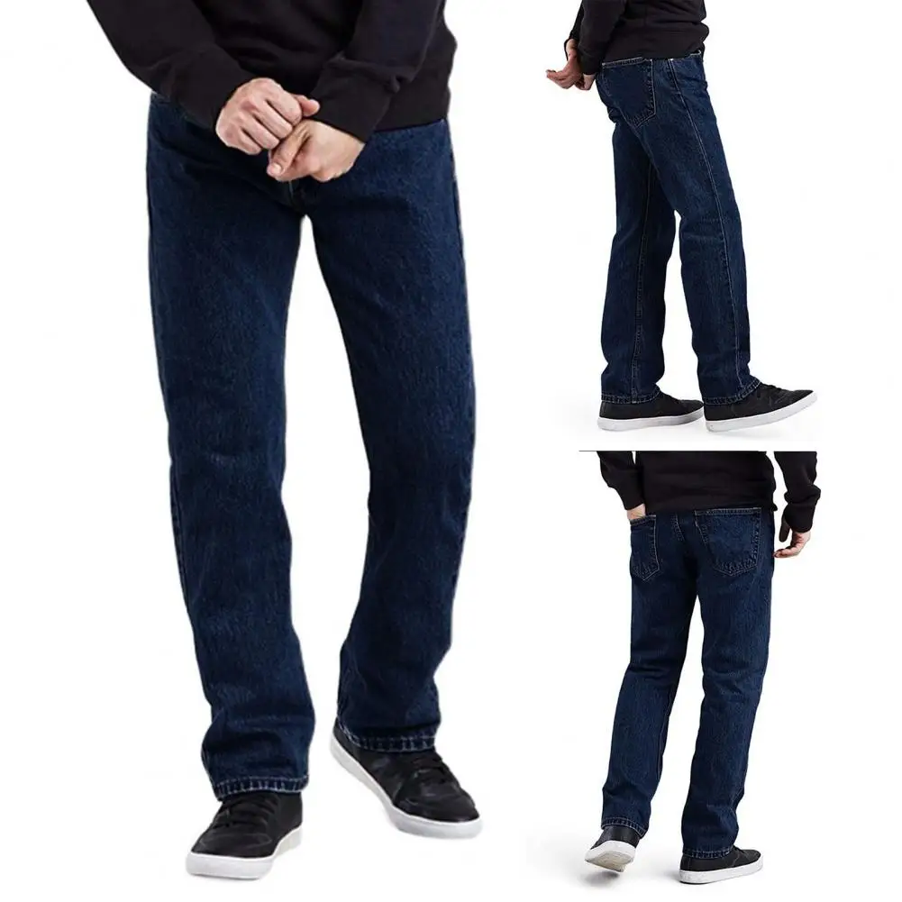 

Men Jeans Denim Fall Spring Trousers Comfortable Fall Spring Trousers