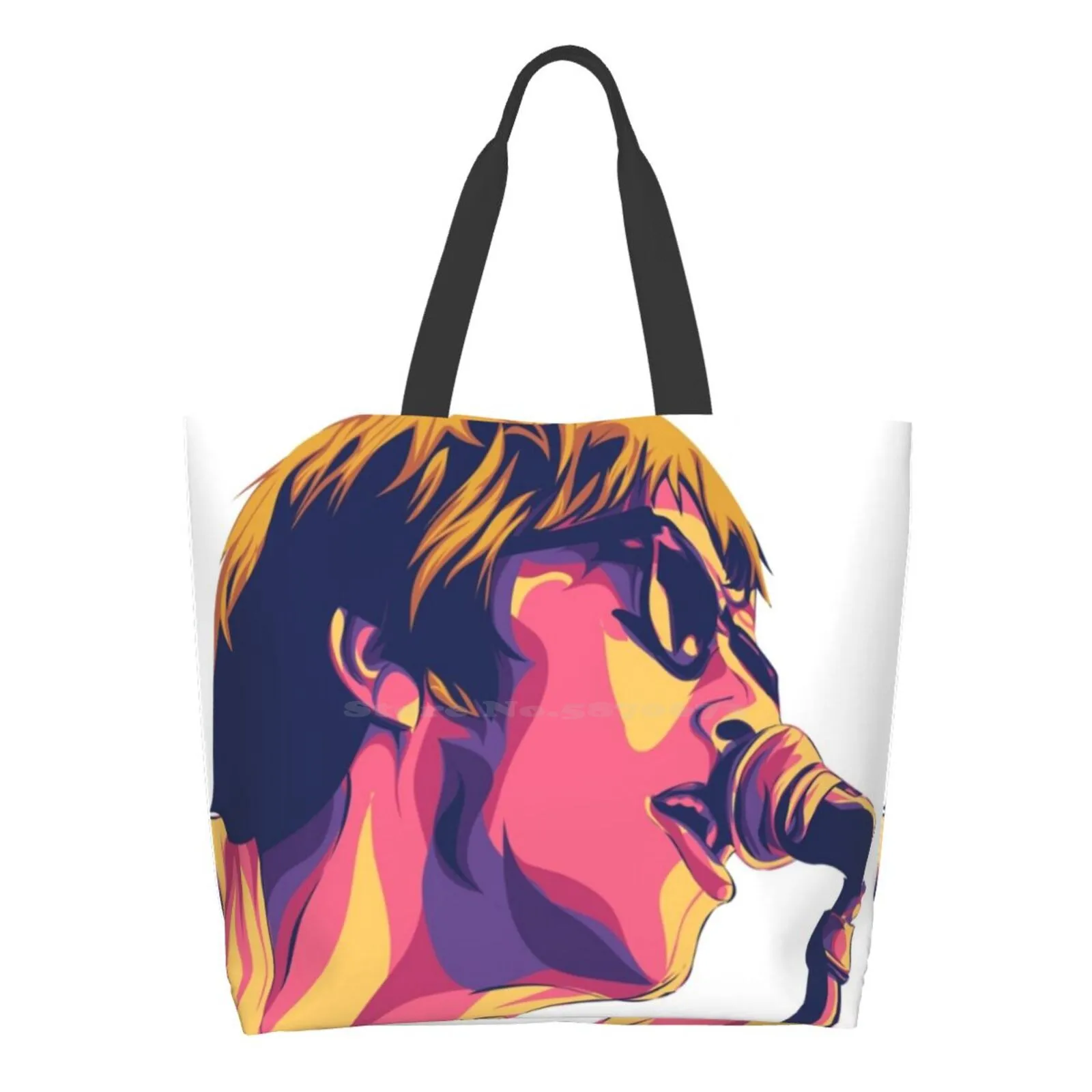 

Liam Gallagher High Quality Large Size Tote Bag Liam Gallagher Madferit Graphic Live Forever Nineties Singer Band Icon Idol