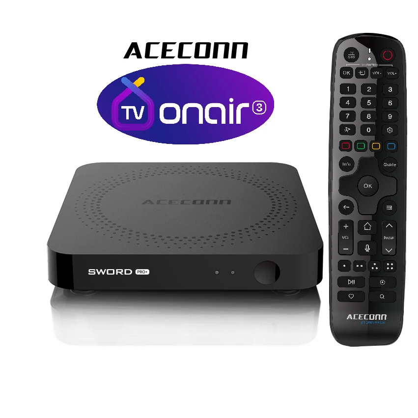 Фото ТВ-приставка TVONAIR3 ACECONN 4K Sword Series для потоковой передачи контента на Android, IPTV, 2 ГБ ОЗУ, 16 ГБ ПЗУ №2