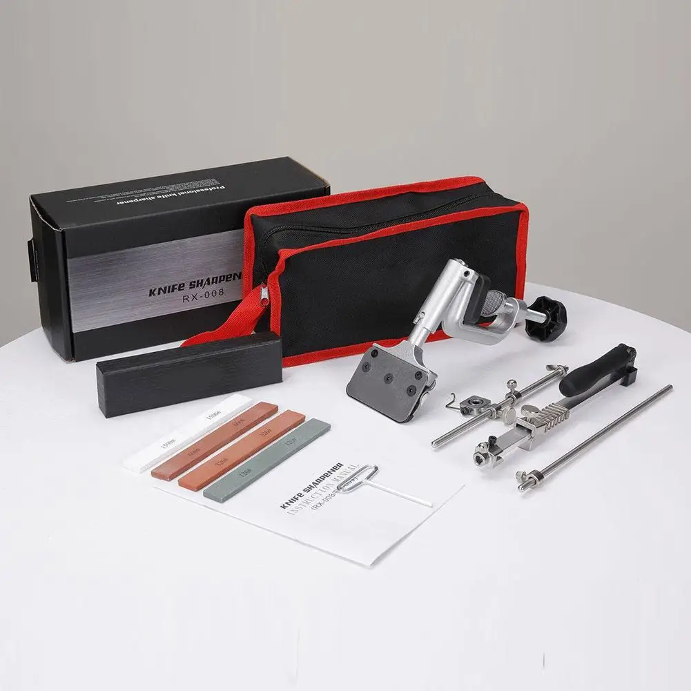 

Professional Knife Sharpener 360 Degree Rotation Flip Design Stainless Steel Kitchen Chef Knife Sharpening Kit