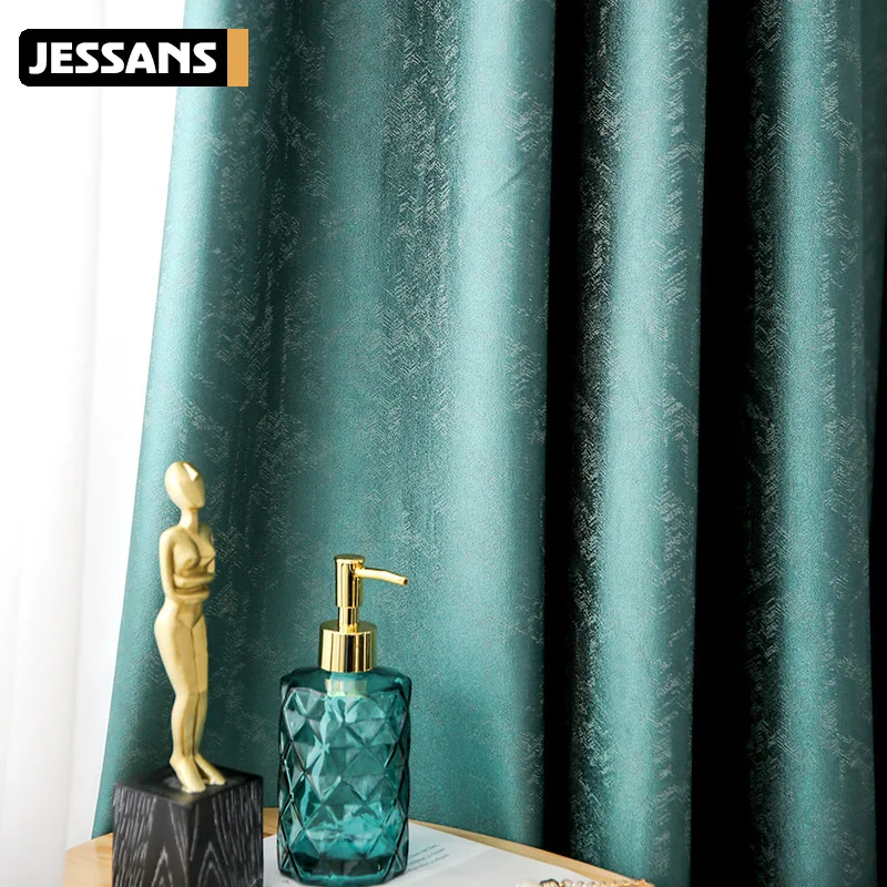 

21 New Nordic Curtains for Living Dining Room Bedroom Light Luxury Curtains Modern High-end American Brocade Curtains Window