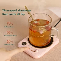 220v retro mug cup warmer coffee milk tea heater 3 temperature settings electric heating coaster plate for home office timed off