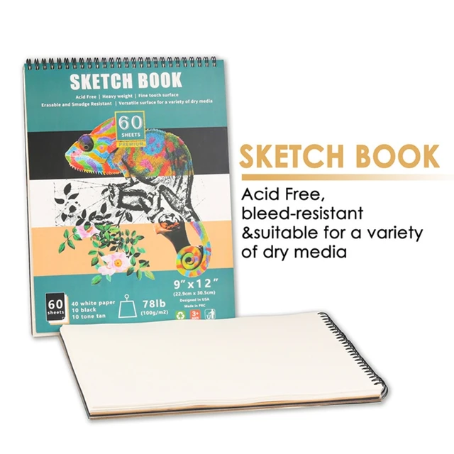 Large Toned Tan Paper Sketchbooks - 3 Pack