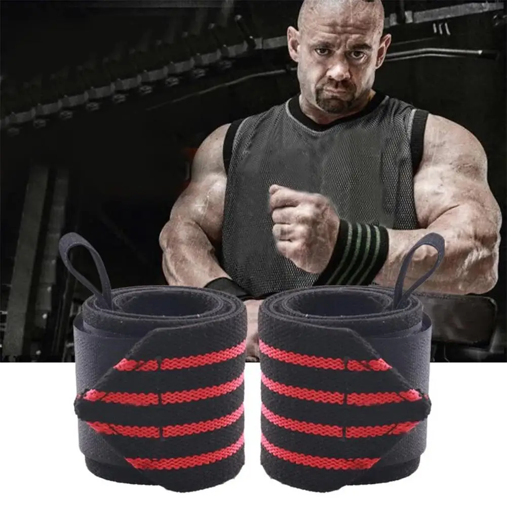 

1 Pair Fitness Wrist Wraps For Men Women Weight Lifting Strength Training Winding Elastic Bandage Wrist Protector