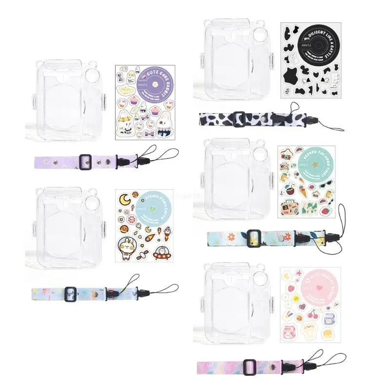 

Clear Camera Covers with Sticker Strap for Mini12 Camera Crystal Covers Dropship