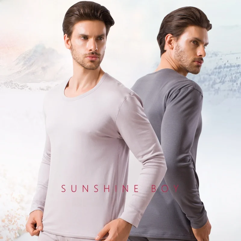 [Clearance] Pierre Cardin Underwear Men's Double-Layer Thermal Top One-Piece Autumn and Winter Thickened HEATTECH Men