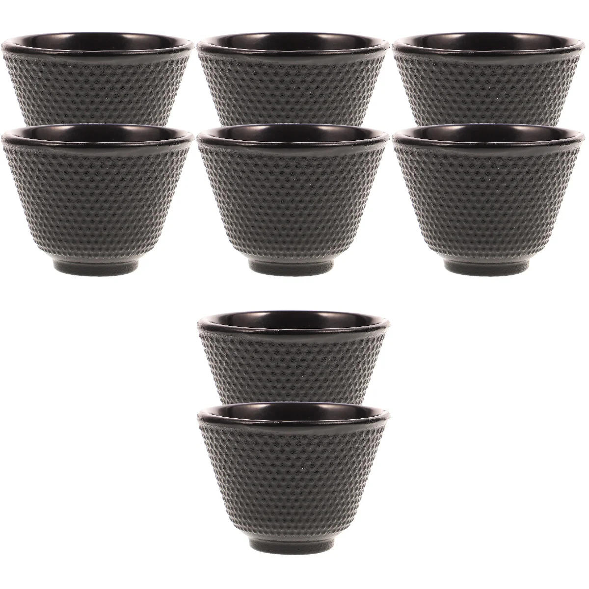 

8 Pcs Cast Iron Teacup Mini Glasses Retro Sake Teaware Japanese Style Creative