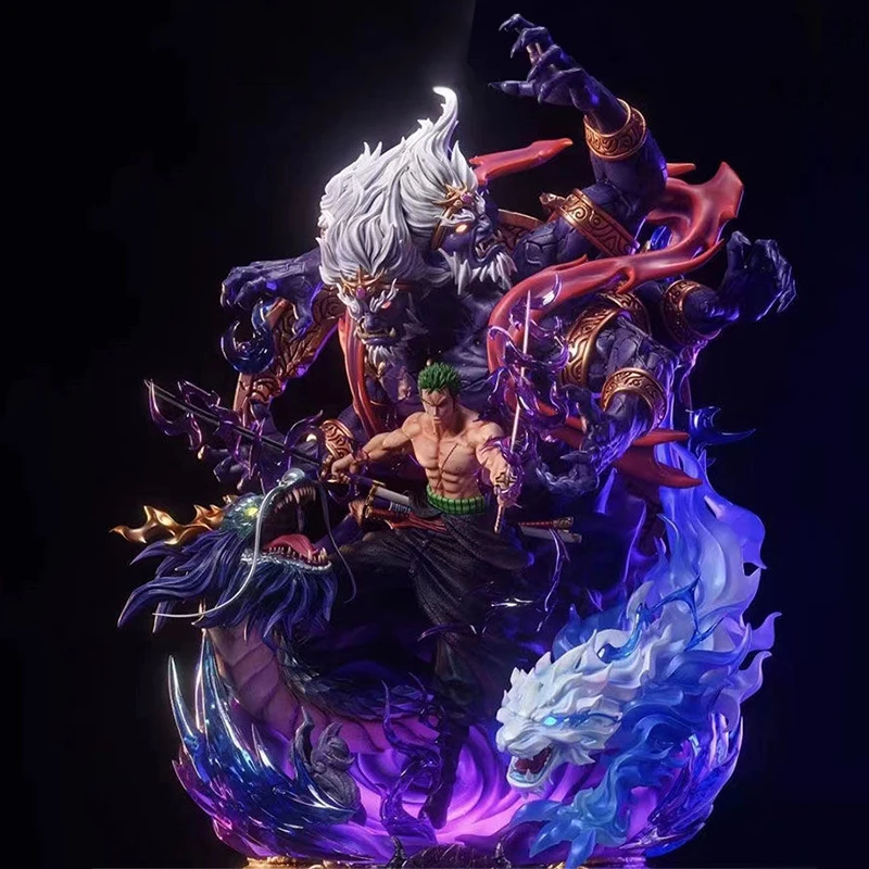 

20 см аниме One Piece фигурки Zoro статуя Hell Yama Demon Roronoa Zoro фигурка модели ПВХ Коллекция орнаментов игрушки подарок для мальчиков