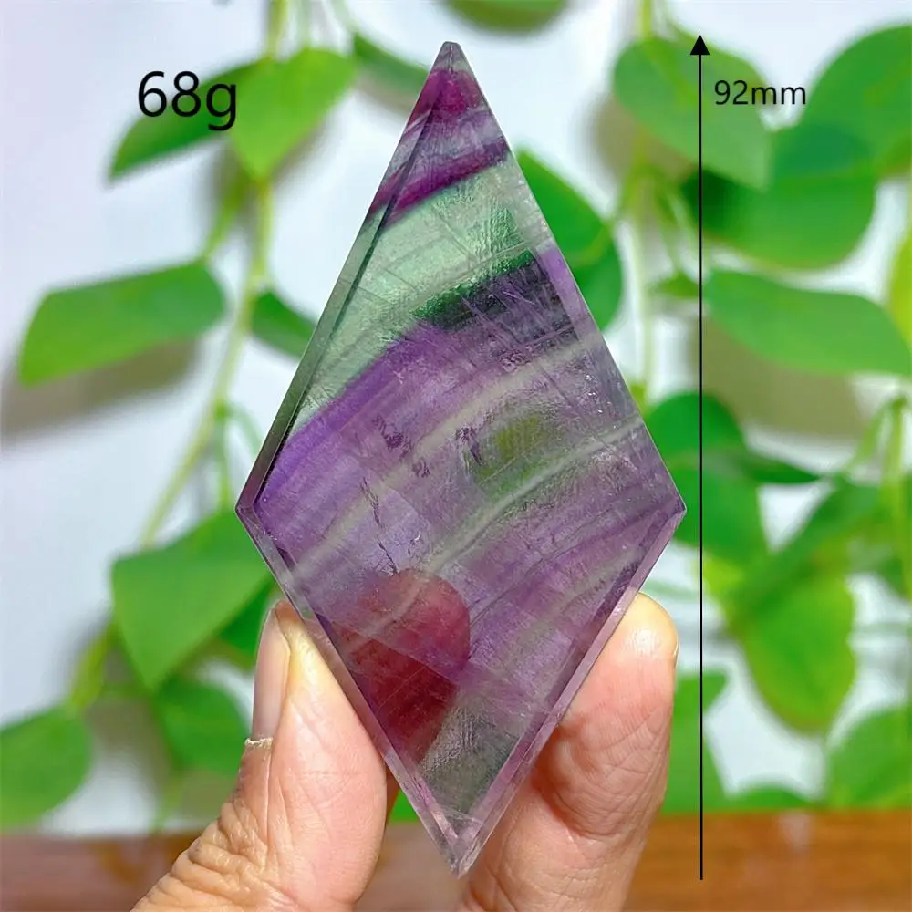 

Радужный флюорит, ромбовидная плита