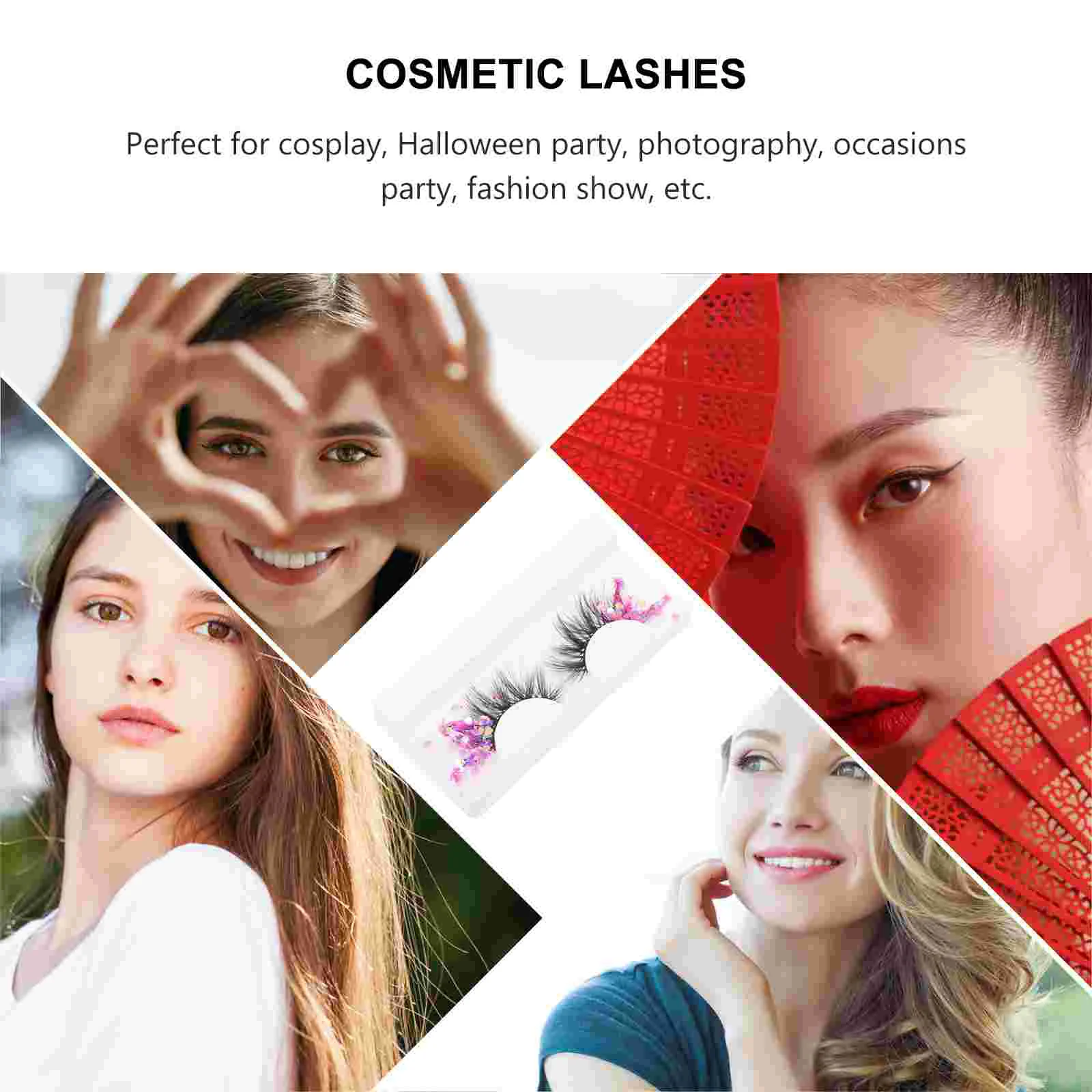 Pestañas Postizas Naturales накладные ресницы женские блестки Miss Greenenery Decor