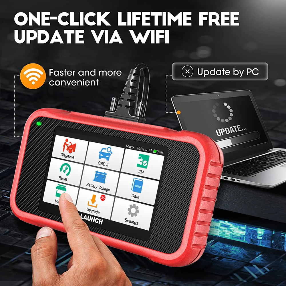 Запуск CRP123E V2.0 Автомобильный диагностический инструмент OBD2 EOBD сканер для всех