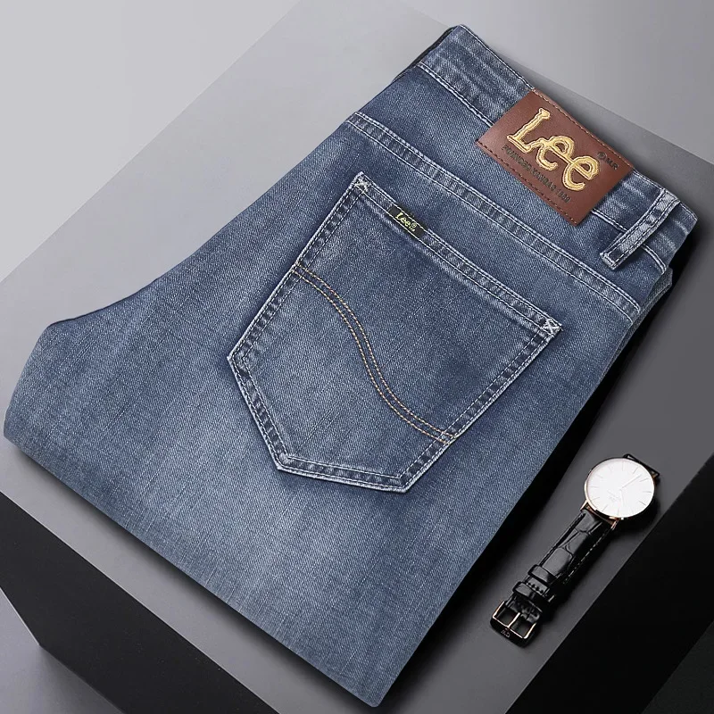 Джинсы Lee Dex мужские эластичные прямые брюки свободного покроя повседневные