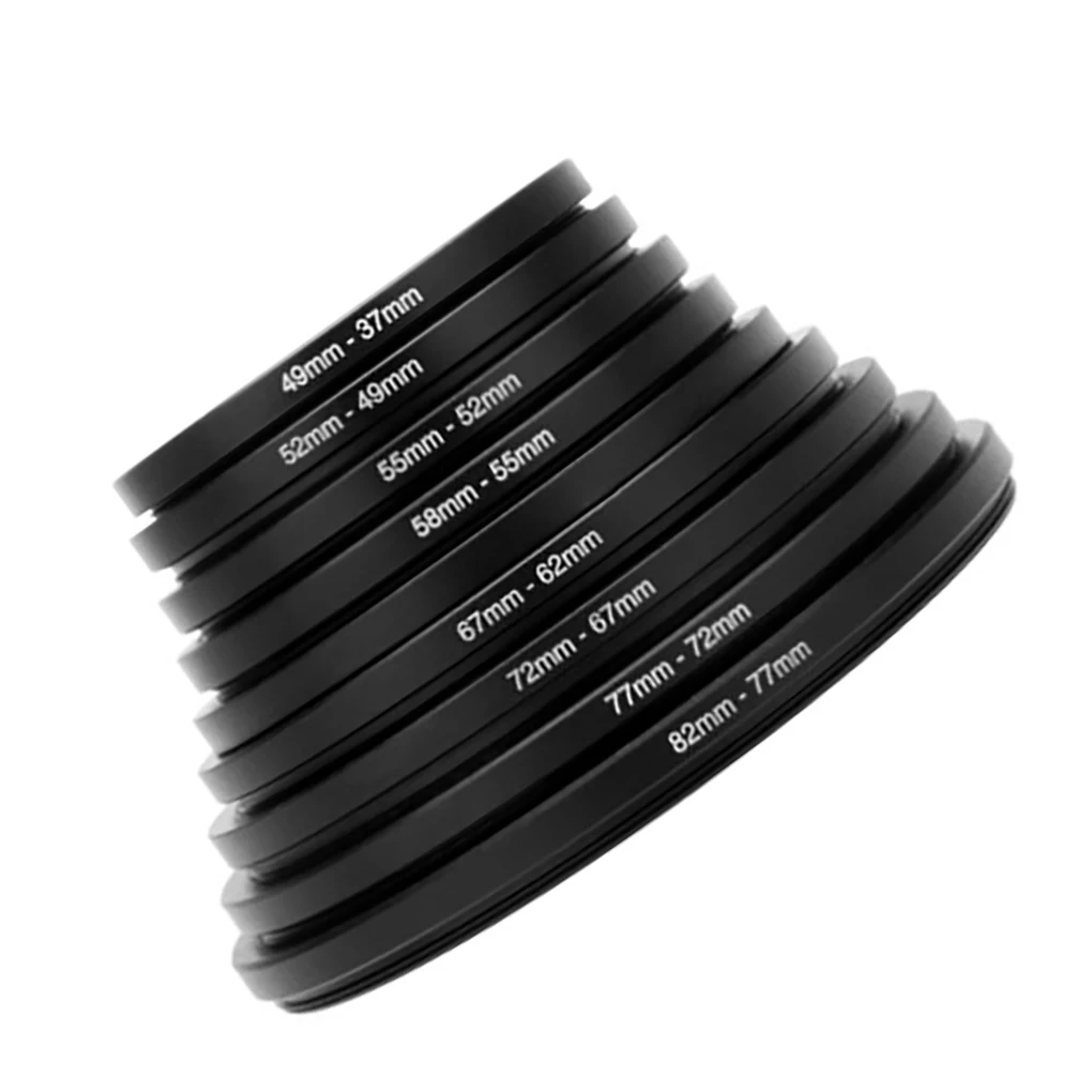 

9 шт., универсальные кольца-адаптеры для объектива камеры 77-82 мм
