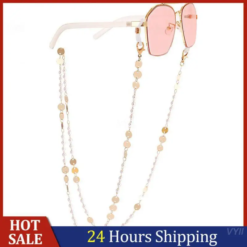 

Glasses Chain Comfortable Material Metal Clothing Accessories Mask Hanging Chain Multi Functional Use Alloy Pearl Pentagram Disc