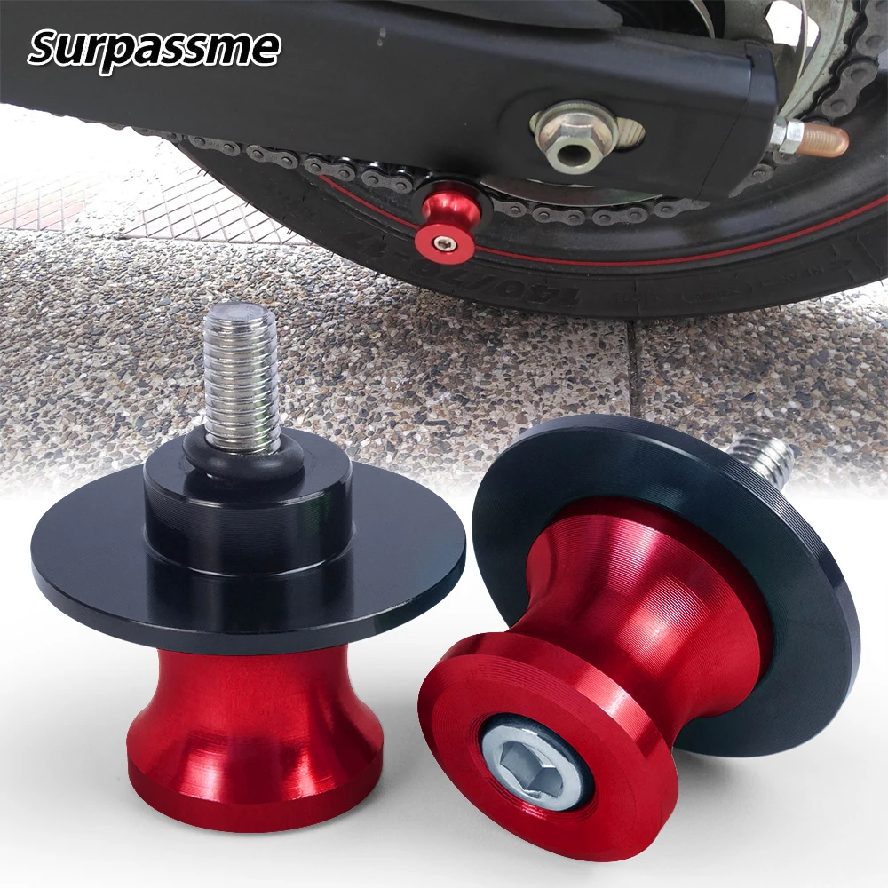 2 шт. 6 мм M6 катушки для мотоциклов, слайдеры, CNC, поворотный рычаг, винт-подставка для Yamaha MT07 MT09 YZF R1 R3 R6 R25 R1000 2013-2019