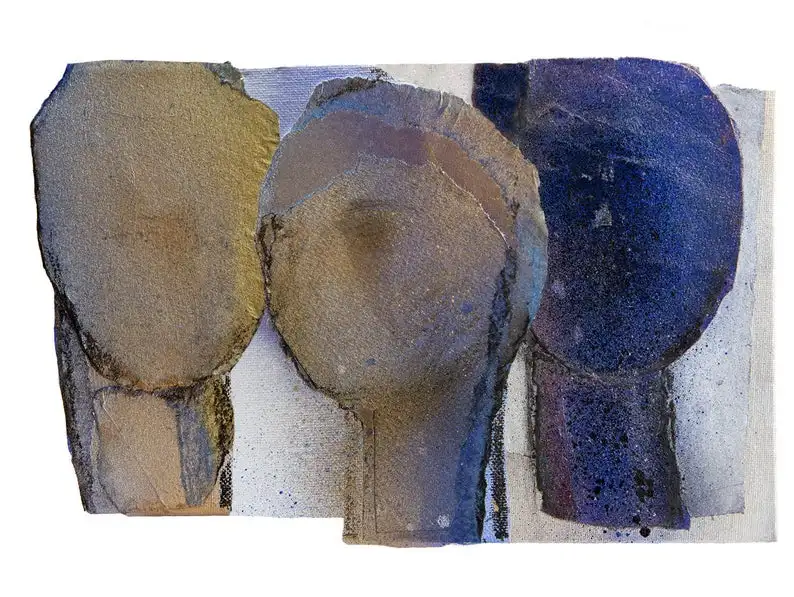 

Reflection Archival of Contemporary Original Painting Blue and Gold Abstract Art Big oil painting huge painting large-scale oil