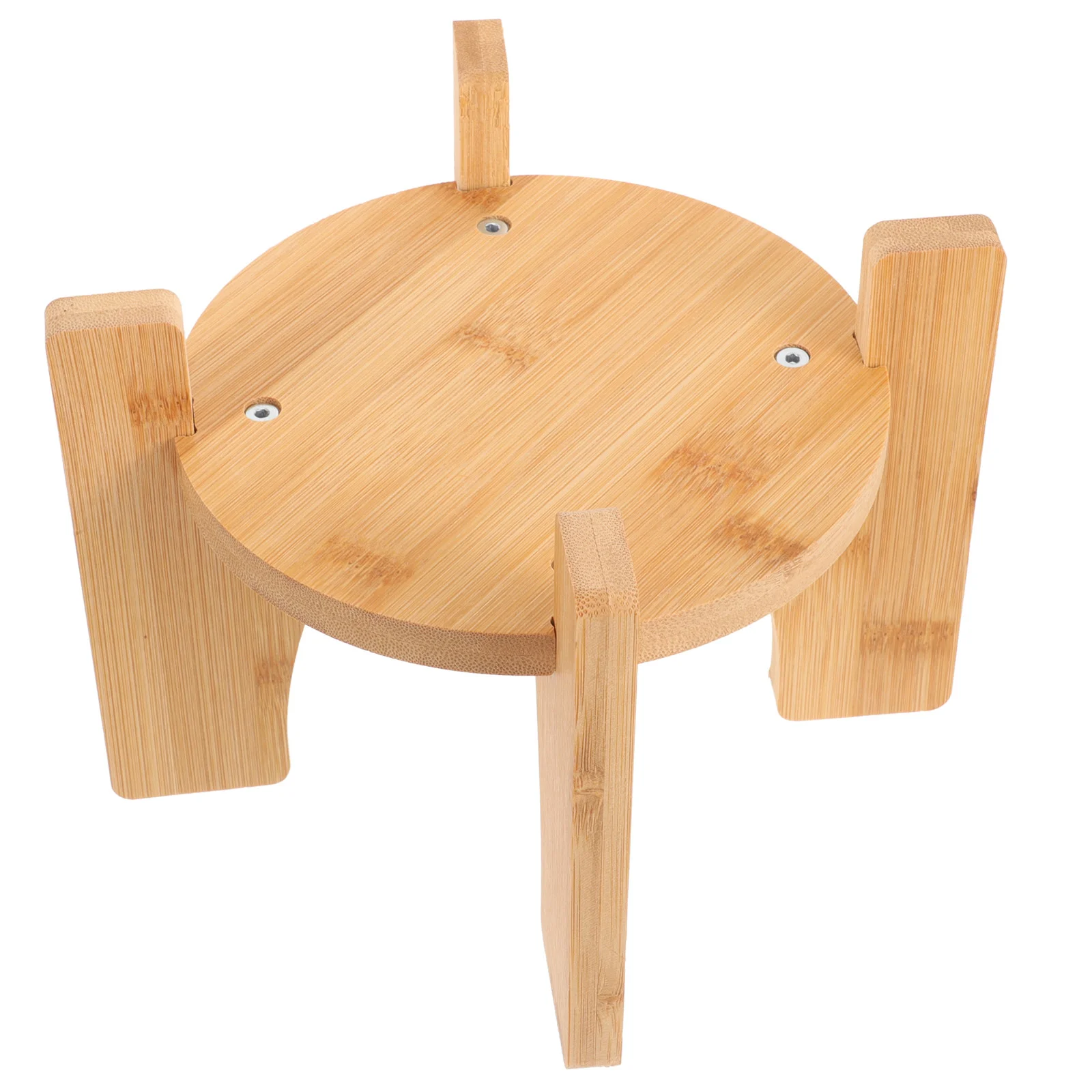 

Lid Holder Stand Pedestal Plants Indoor Wood Dispenser Solid Display Only