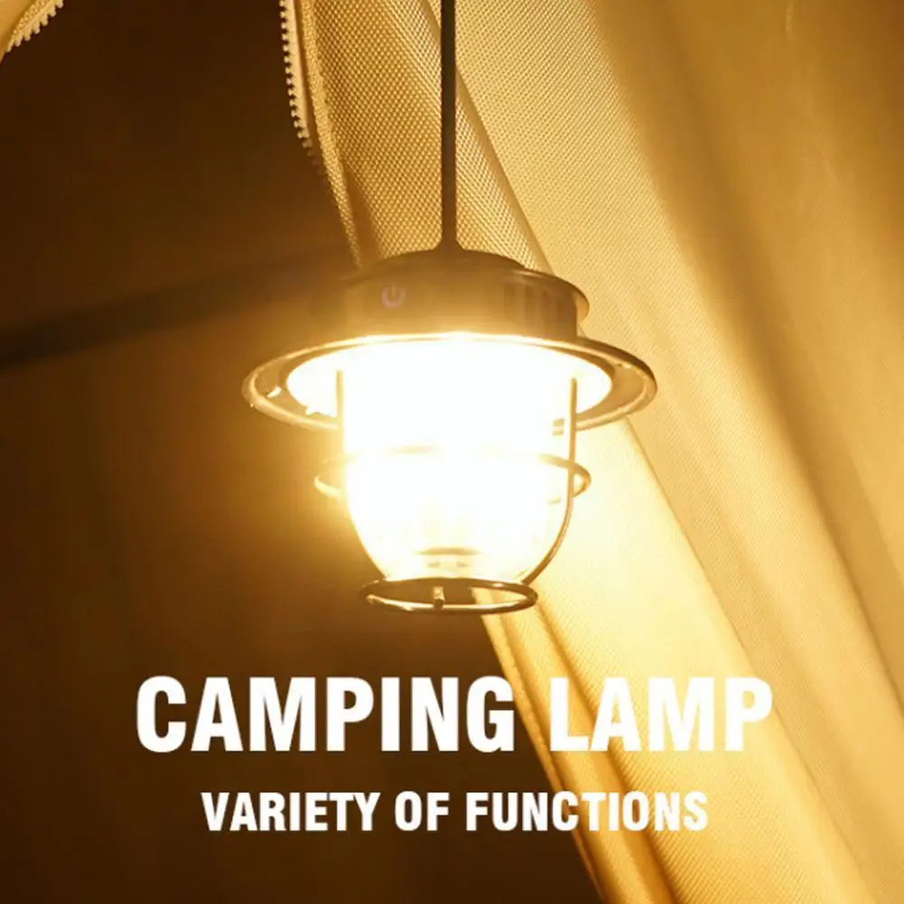 

Adjustable Brightness Levels Rechargeable Camping Lantern Protable Lamp For Outdoor Lighting Camp Light With Battery Led La V7Y0