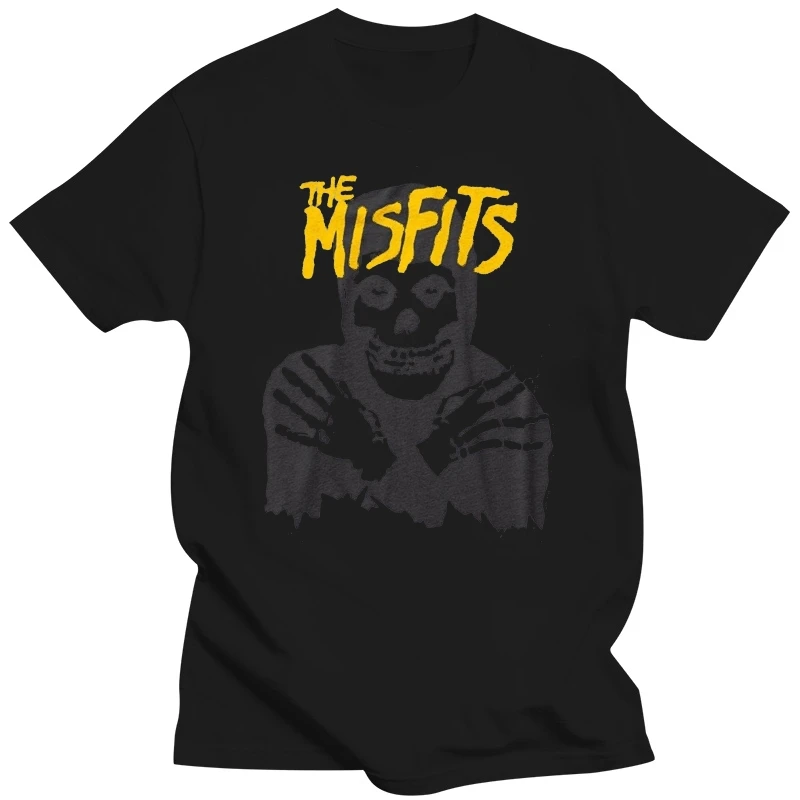 

Классическая желтая Мужская футболка с логотипом The Misfits