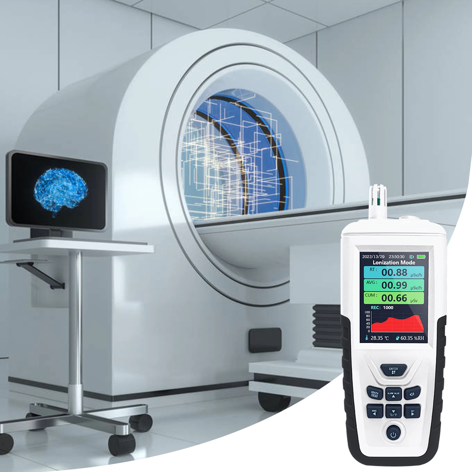 

Nuclear Radiation Detector Giegermeter Radiation Detector Marble Dosimeter Dosimeter Radiation Detector Meter Test Equipment