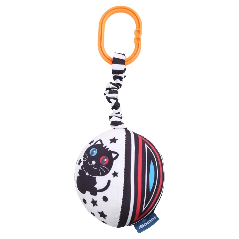 

Погремушки 28EC 4 формы черно-белые серии, сенсорные игрушки, геометрический автомобиль, подвесные плюшевые игрушки для тренировок для детей 6...