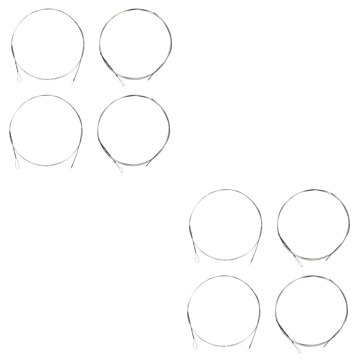 

8 Professional Erhu Strings Wire Sturdy Strings Erhu Strings (Assorted Color)