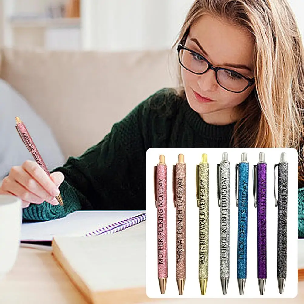 

1pc Funny Gel Pen Bad Fun Ballpoint Pen Describing Pen Writing Pen Ballpoint Gel Daily Mentality B3q0