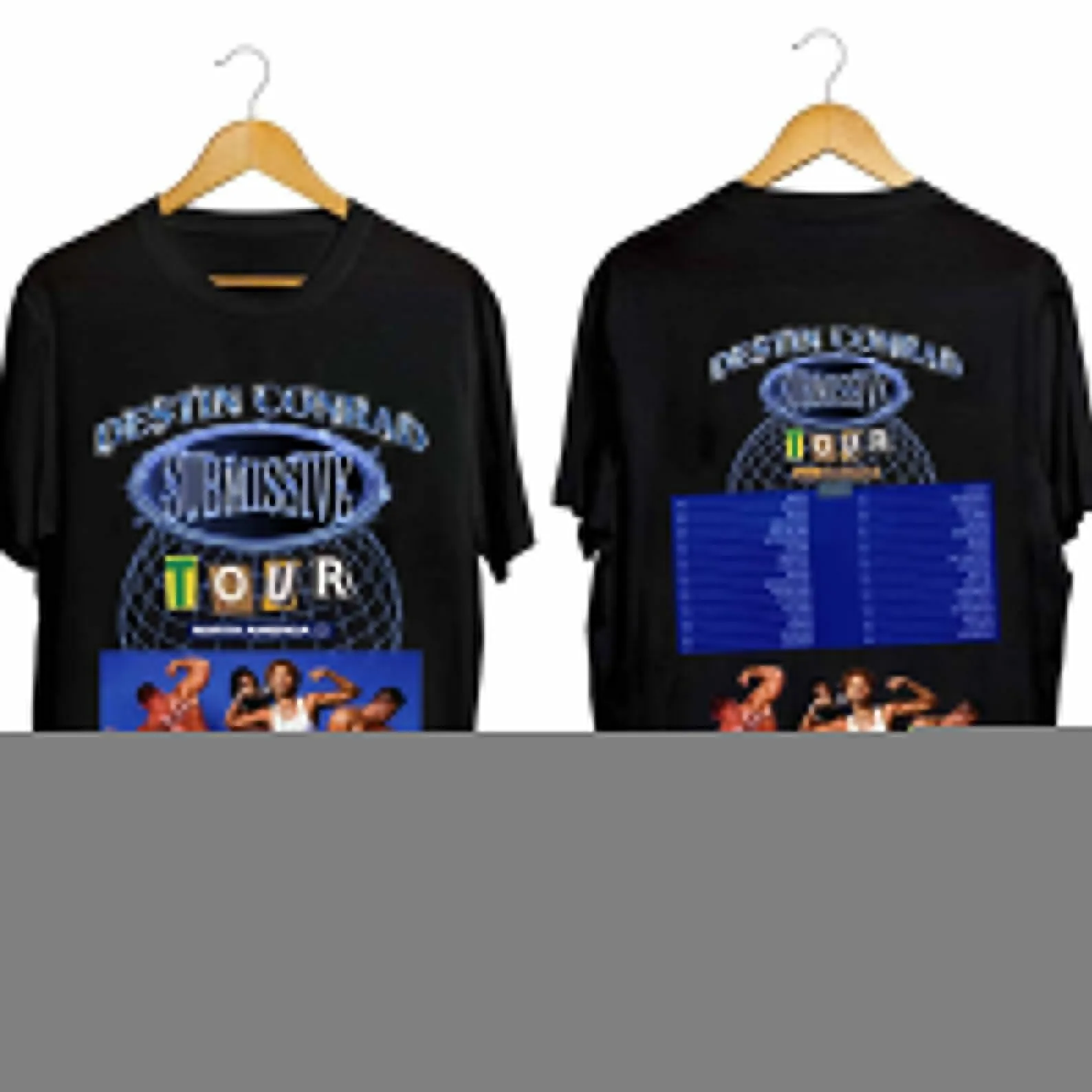 Рубашка с подписью 2024 Дестин Конрад фанатская футболка