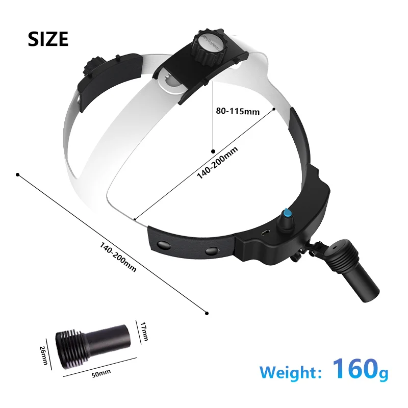 Беспроводной налобный фонарь Ent пластиковая хирургическая фара 3 Вт светодиодная