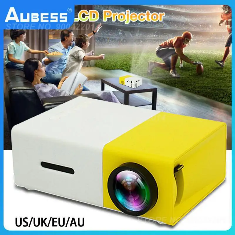 

YG300 LED Mini Projector 480x272 Pixels Supports 1080P HDMI-compatible USB Audio Portable Home Media Video Player