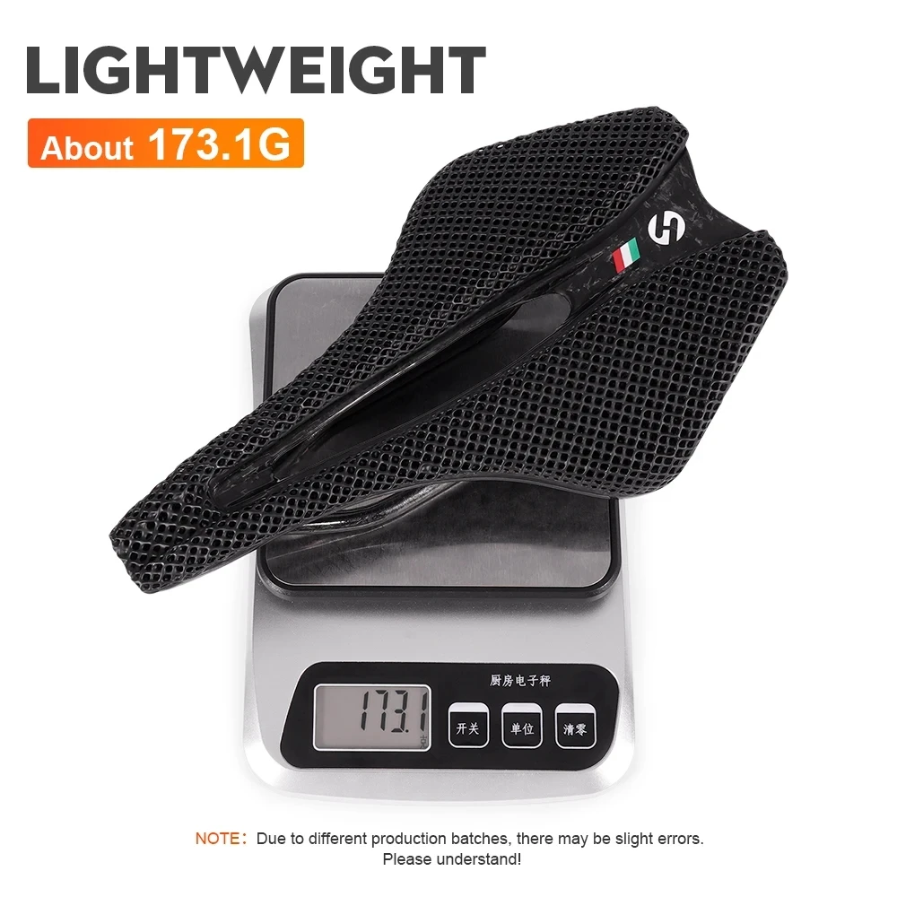 TOSEEK 143C велосипедное седло с 3D принтом из углеродного волокна сверхлегкое полое