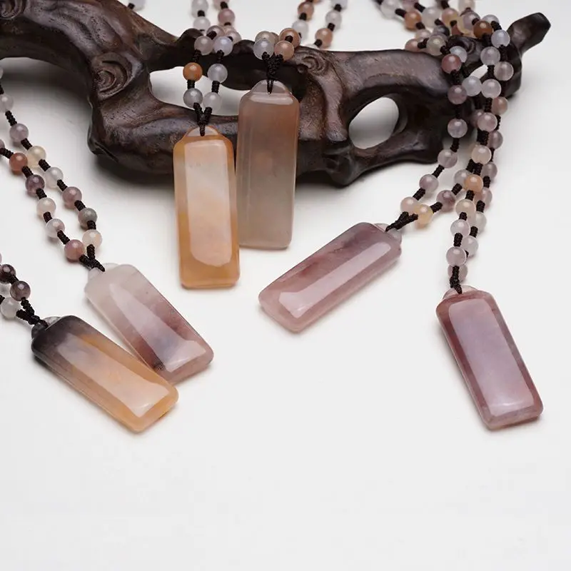 Подвеска Jin Si Yu Ping An Jing подвеска с фиолетовыми бусинами