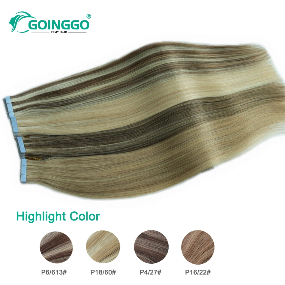 Auburn Tape In Hair Extensions Human Hair Copper Skin Weft Adhesive Tape In Extensions Real Natural Hair Seamless Tape Ins 10Pcs images - 6