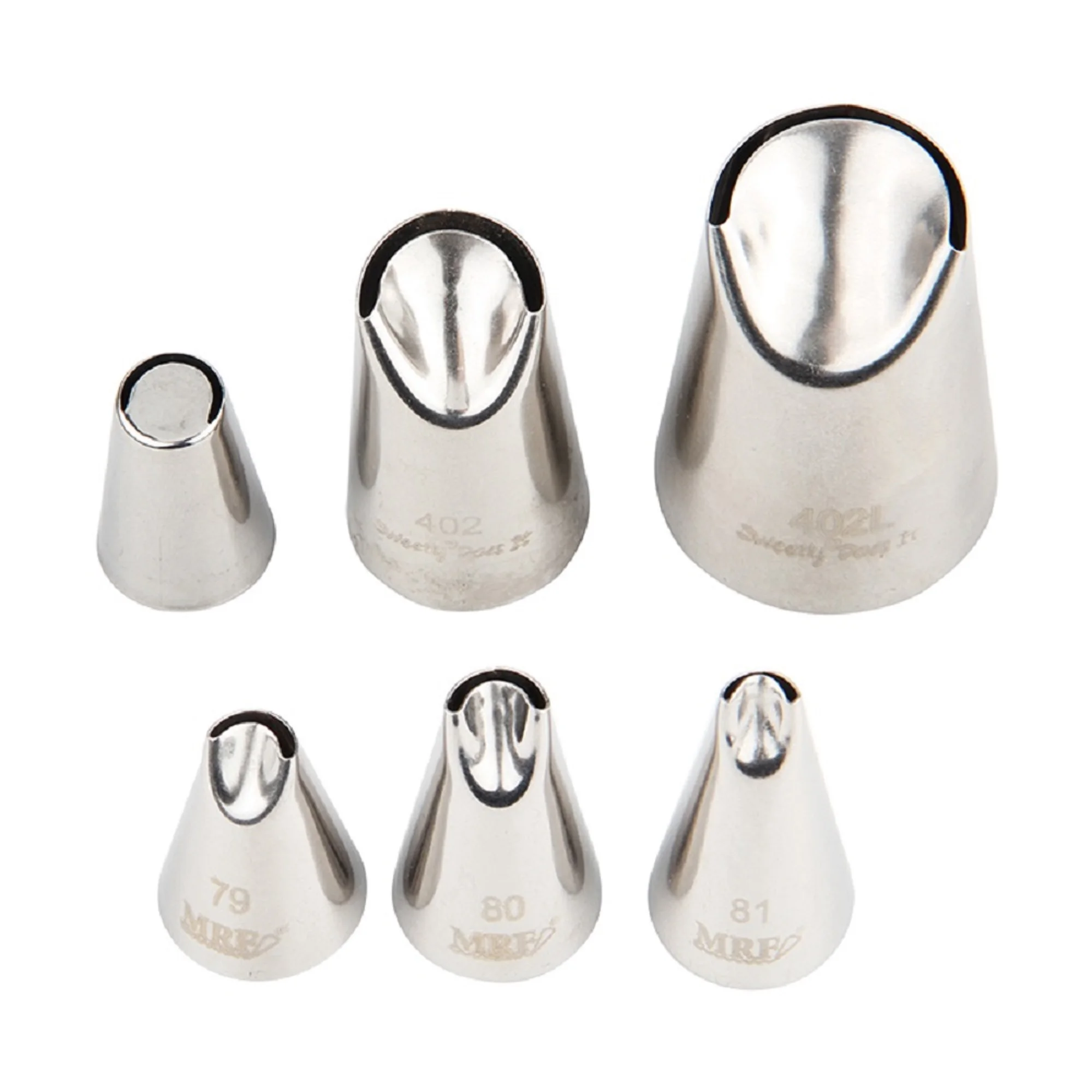 Кондитерские насадки из нержавеющей стали 6 шт